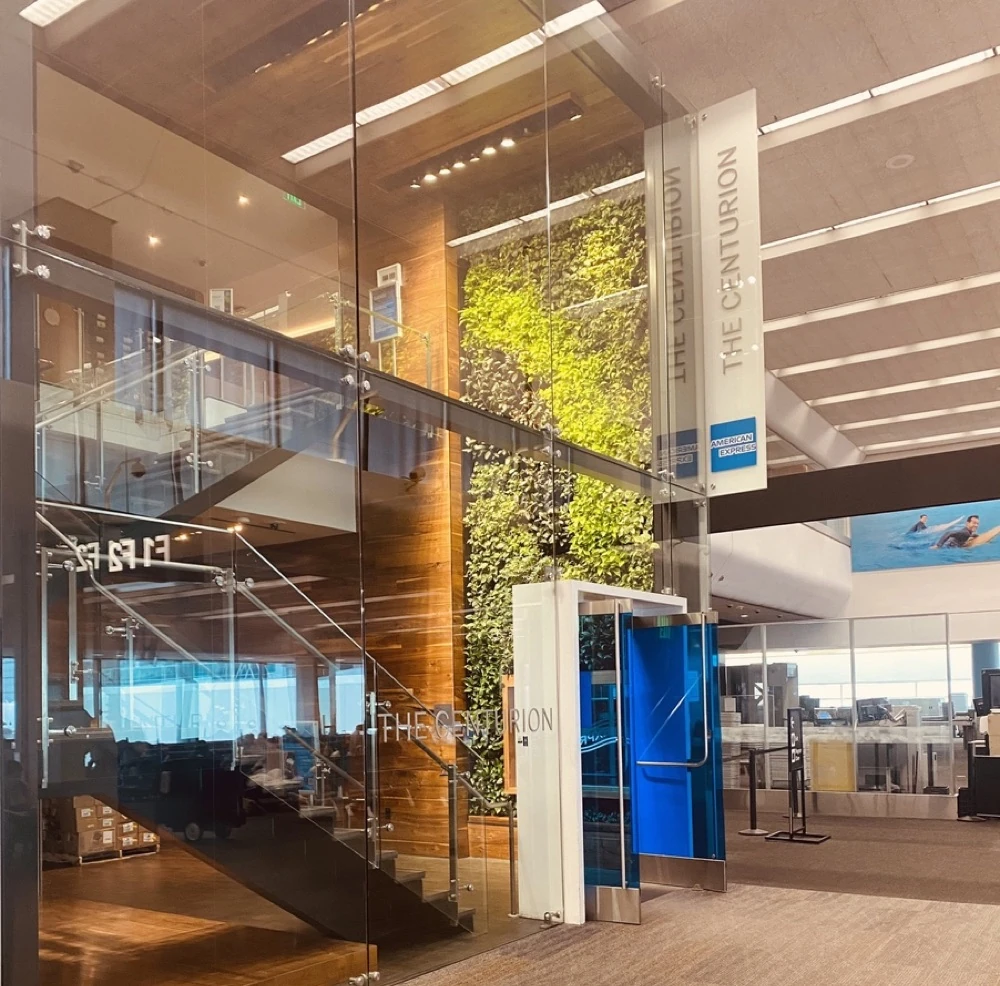 American Express Centurion Lounge entrance at SFO
